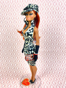 "Hollywood Halter in Leopard" OOAK Doll, No. 202