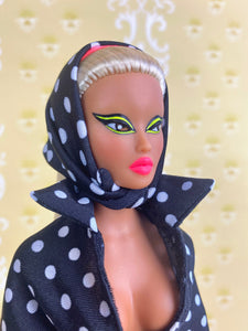 "Sizzle Suit Mini in Mod Dot" OOAK Doll, No. 191